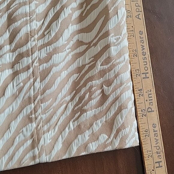 Calvin Klein Animal Print Career Dress Size 8 Petite Dark Khaki and Ivory - Picture 10 of 10